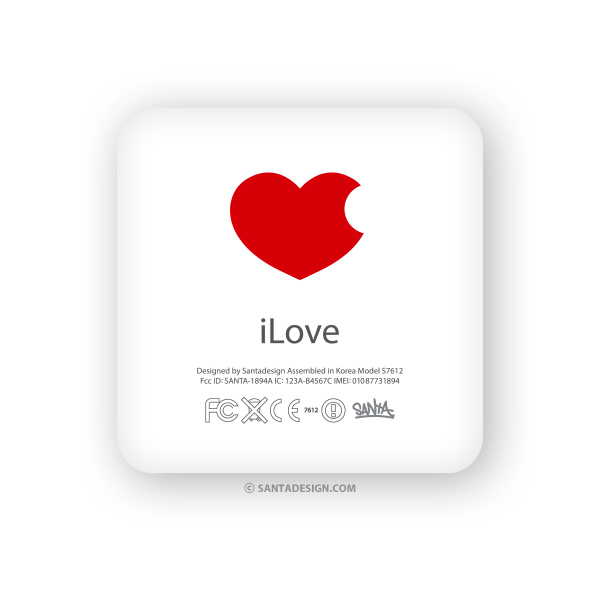 ilove / Apple Parody Condom Package Design
