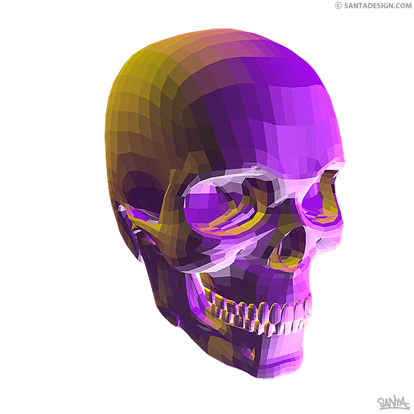 Skull 360 GIF