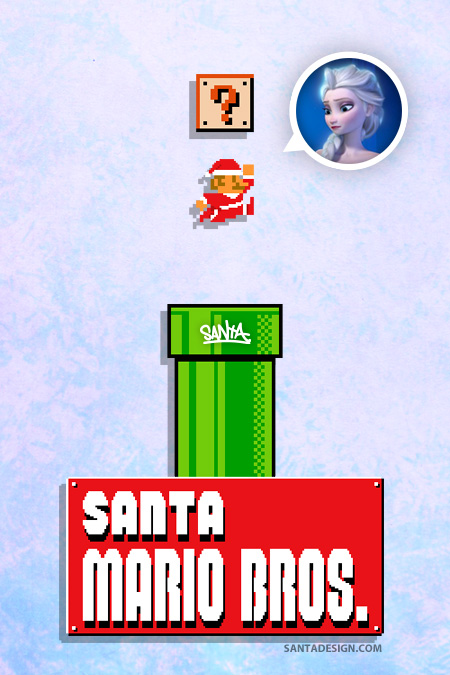 santa_mario_feat_elsa_frozen